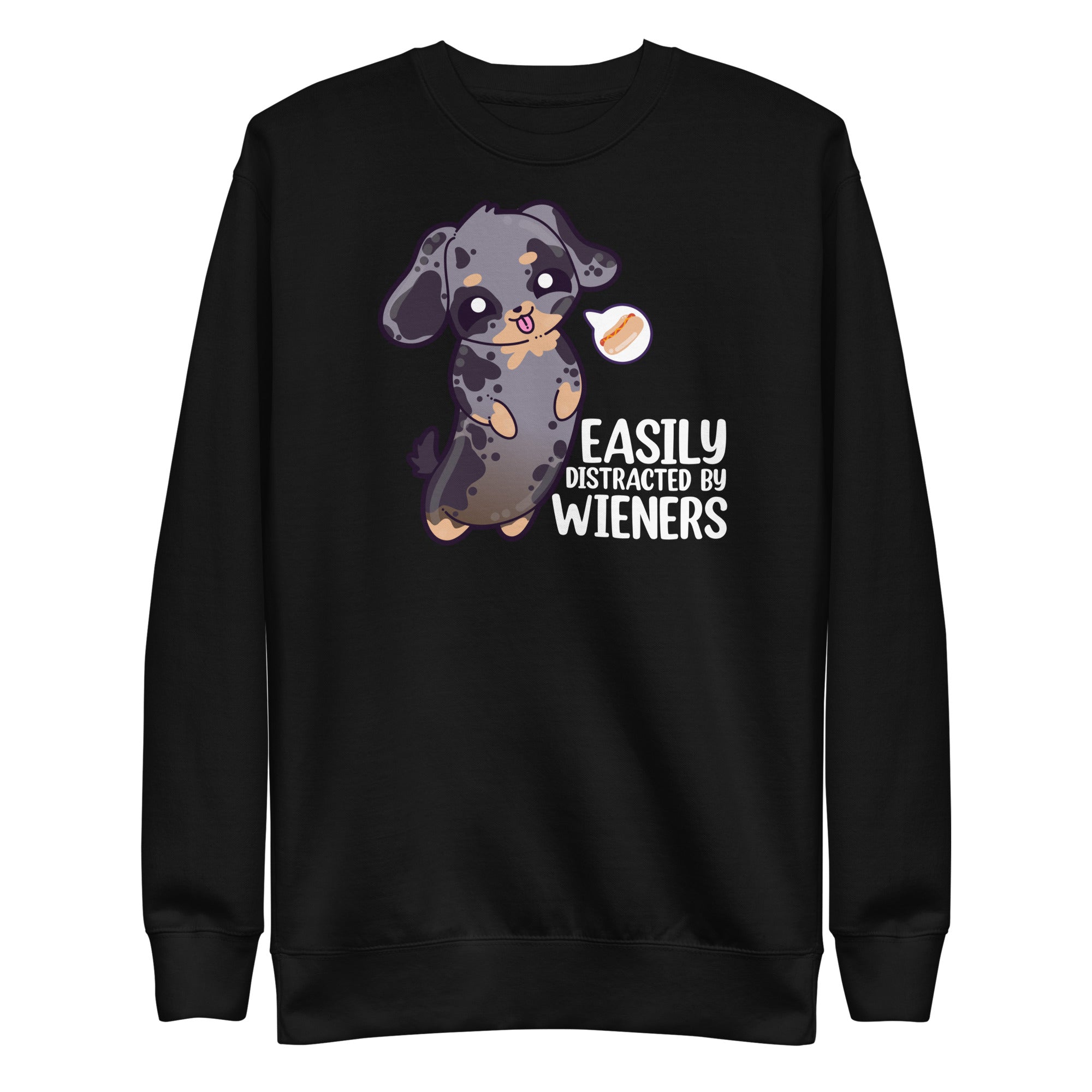 EASILY DISTRACTED BY WEINERS - Modded Sweatshirt - ChubbleGumLLC