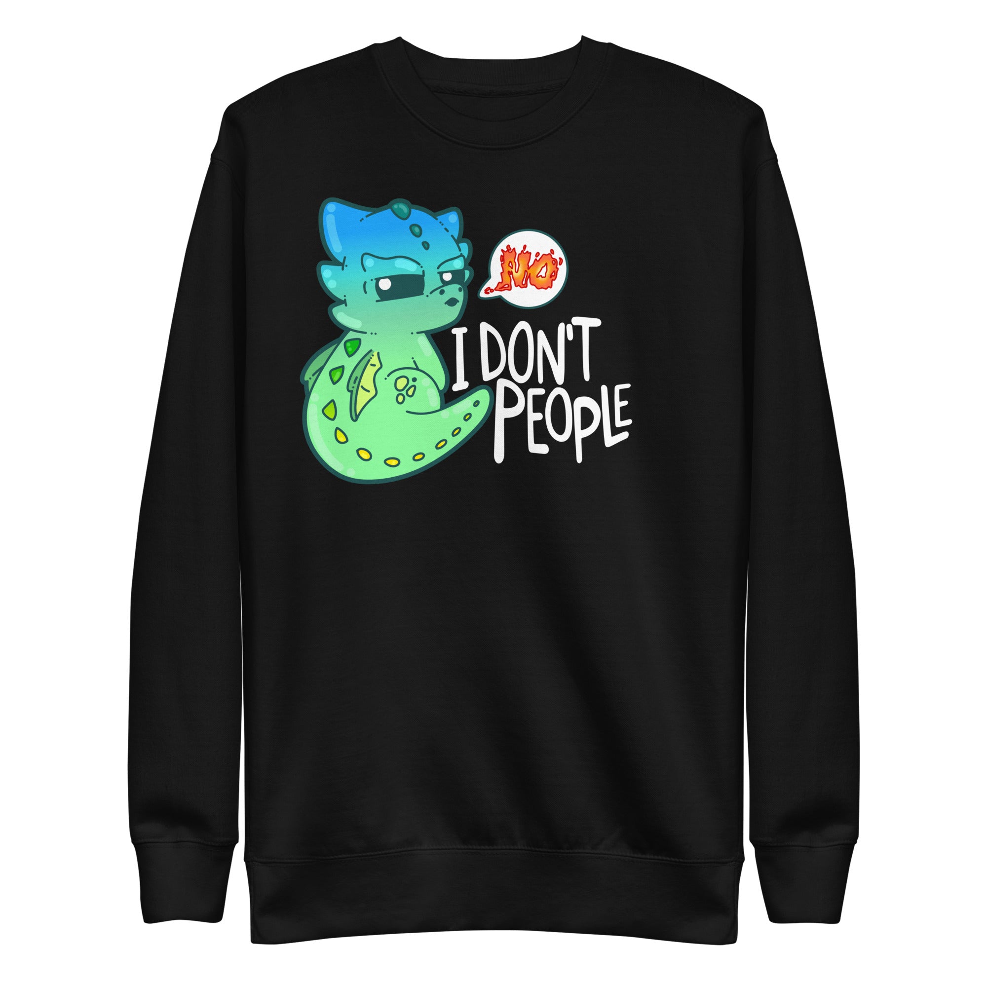 I DONT PEOPLE - Modded Sweatshirt - ChubbleGumLLC