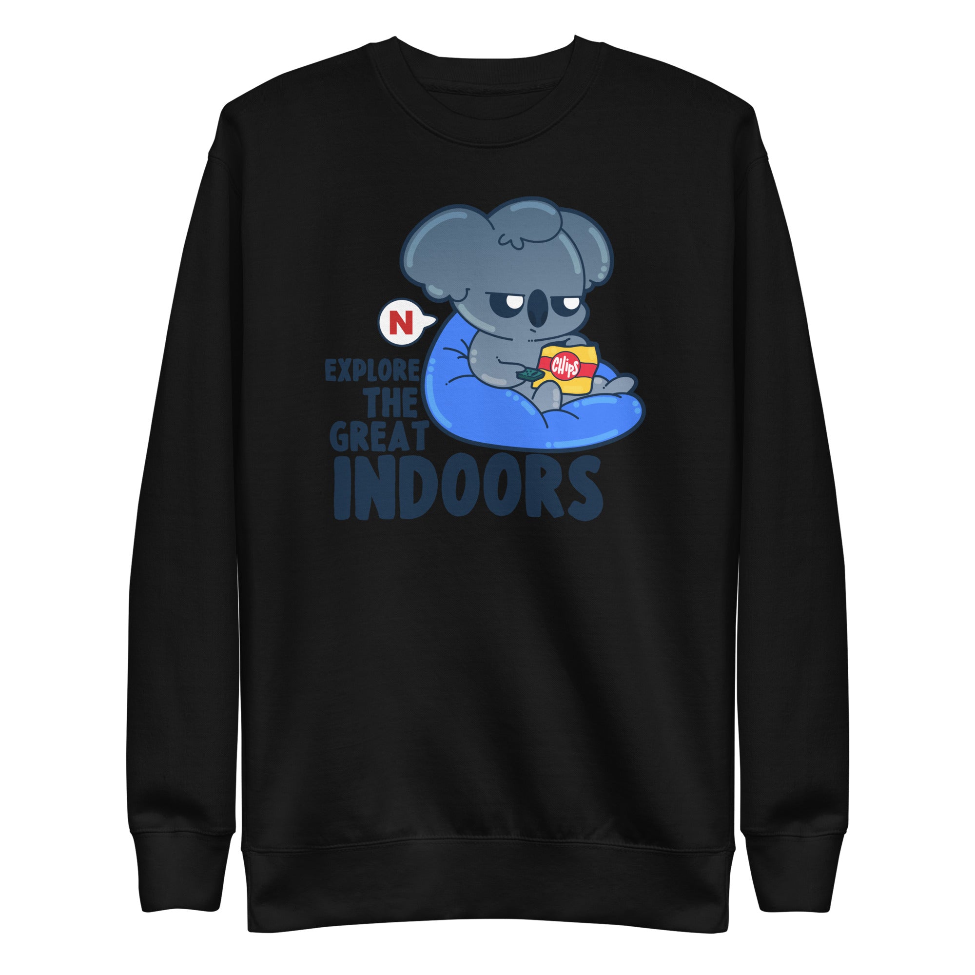 EXPLORE THE GREAT INDOORS - Sweatshirt - ChubbleGumLLC