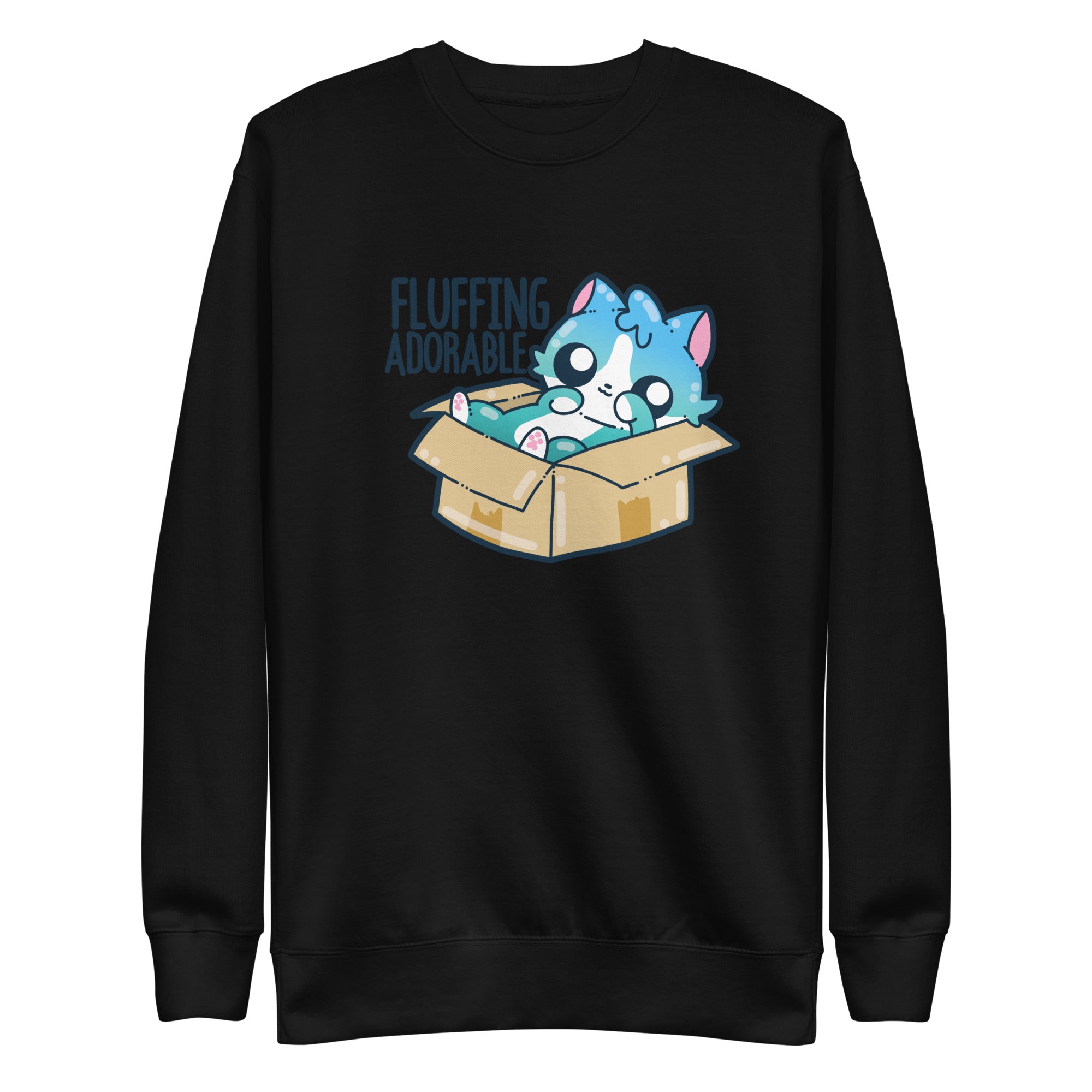 FLUFFING ADORABLE - Sweatshirt - ChubbleGumLLC