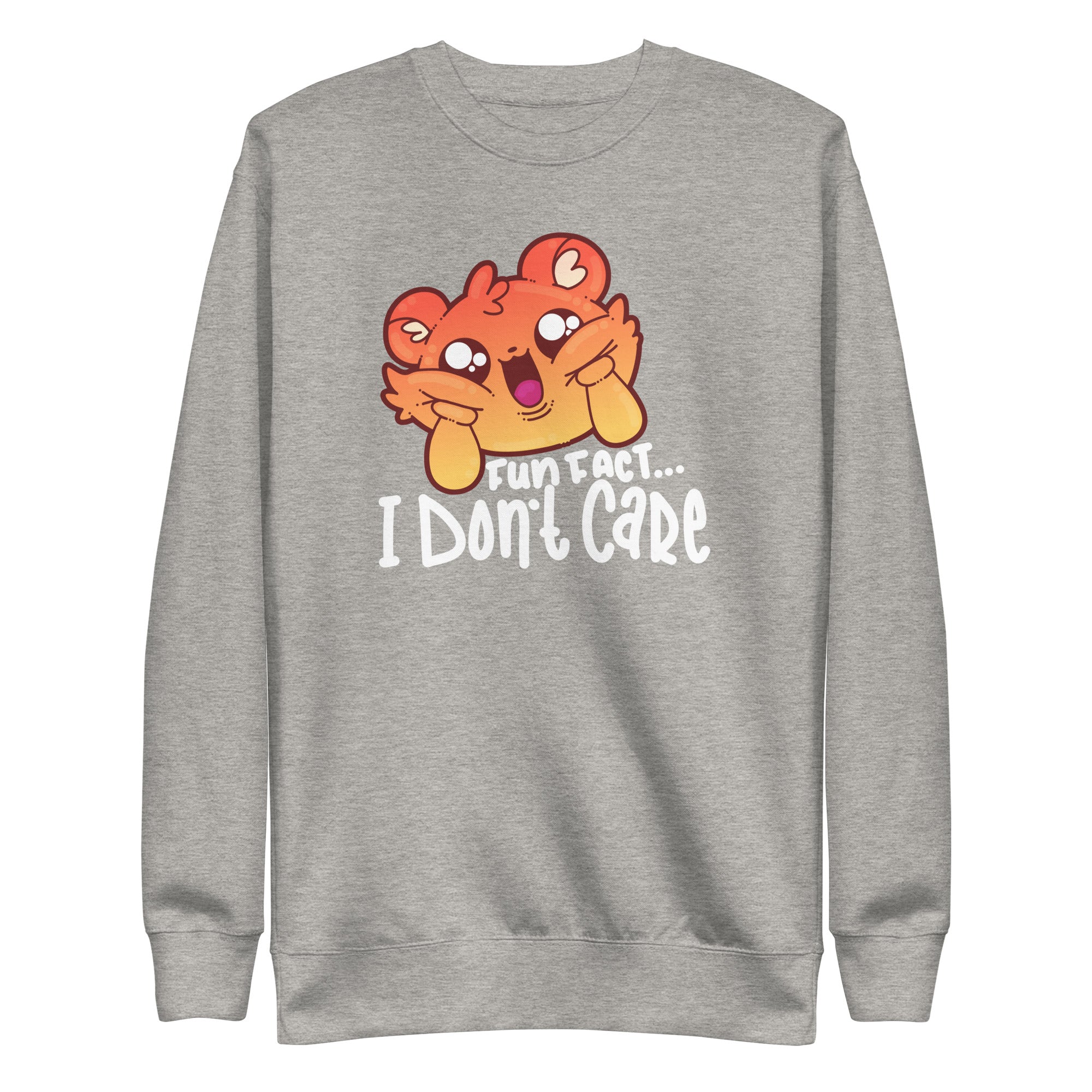 FUN FACT I DONT CARE - Sweatshirt - ChubbleGumLLC