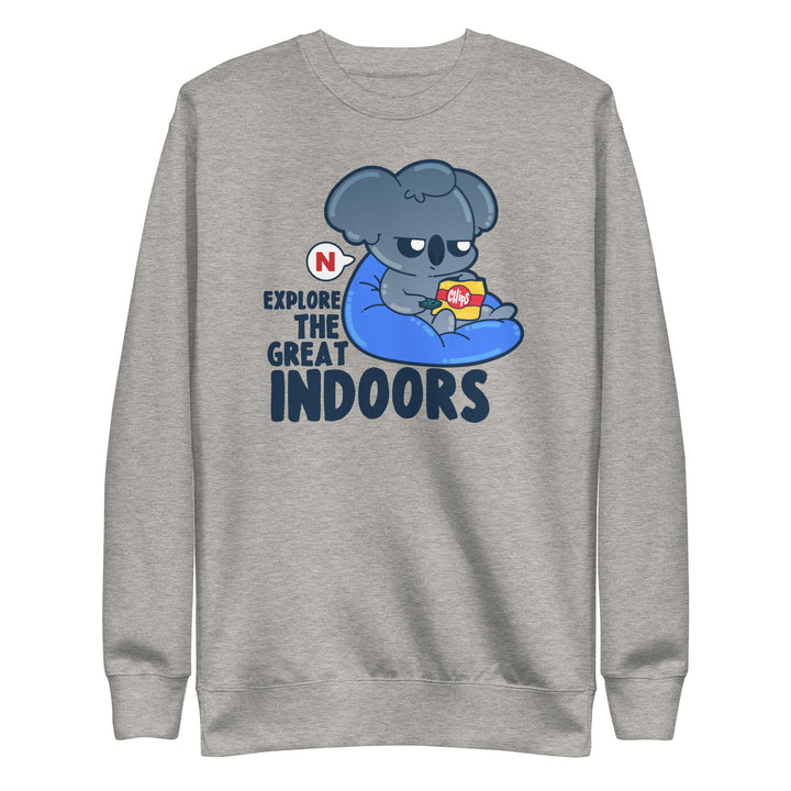 EXPLORE THE GREAT INDOORS - Sweatshirt - ChubbleGumLLC