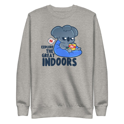 EXPLORE THE GREAT INDOORS - Sweatshirt - ChubbleGumLLC