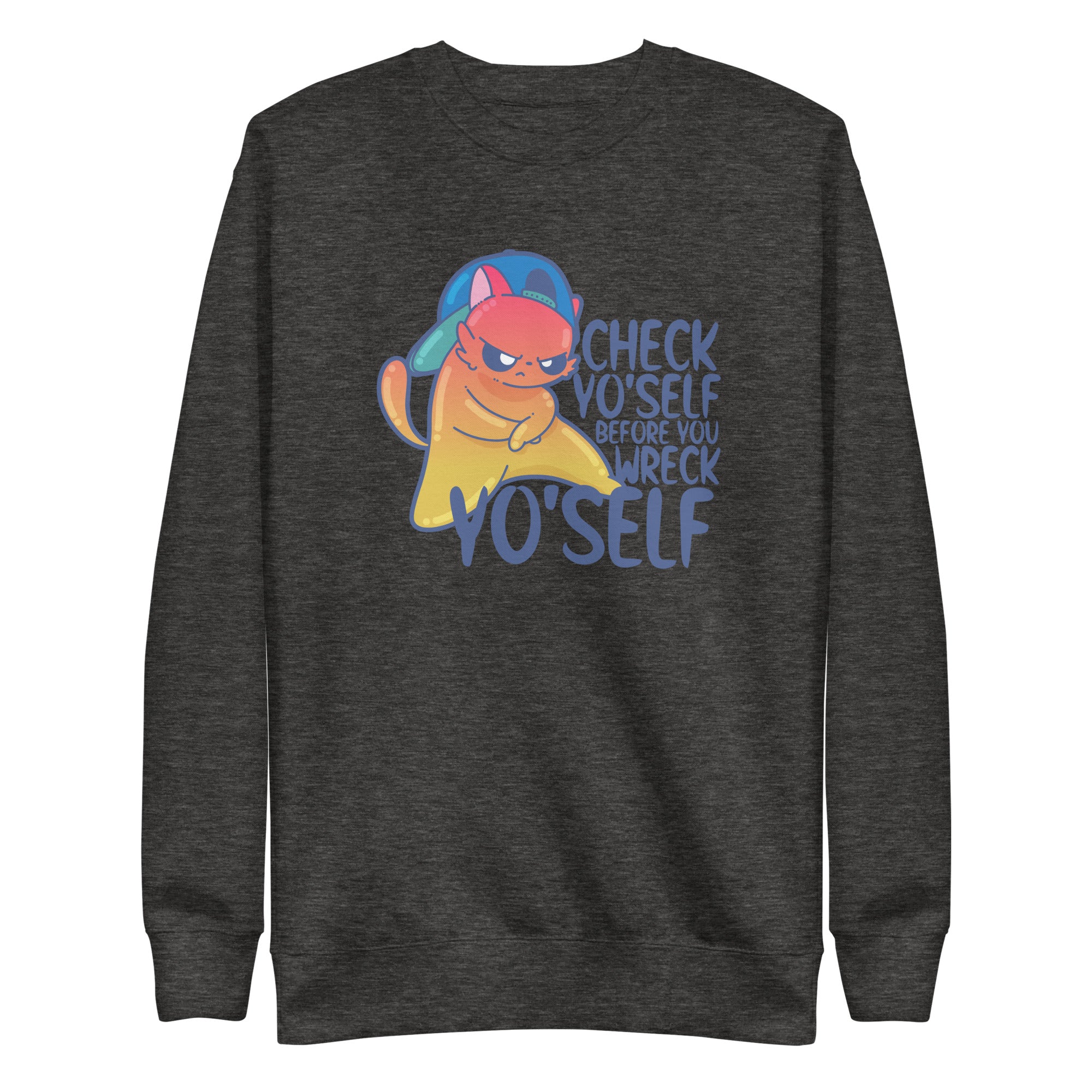 CHECK YOSELF - Sweatshirt - ChubbleGumLLC