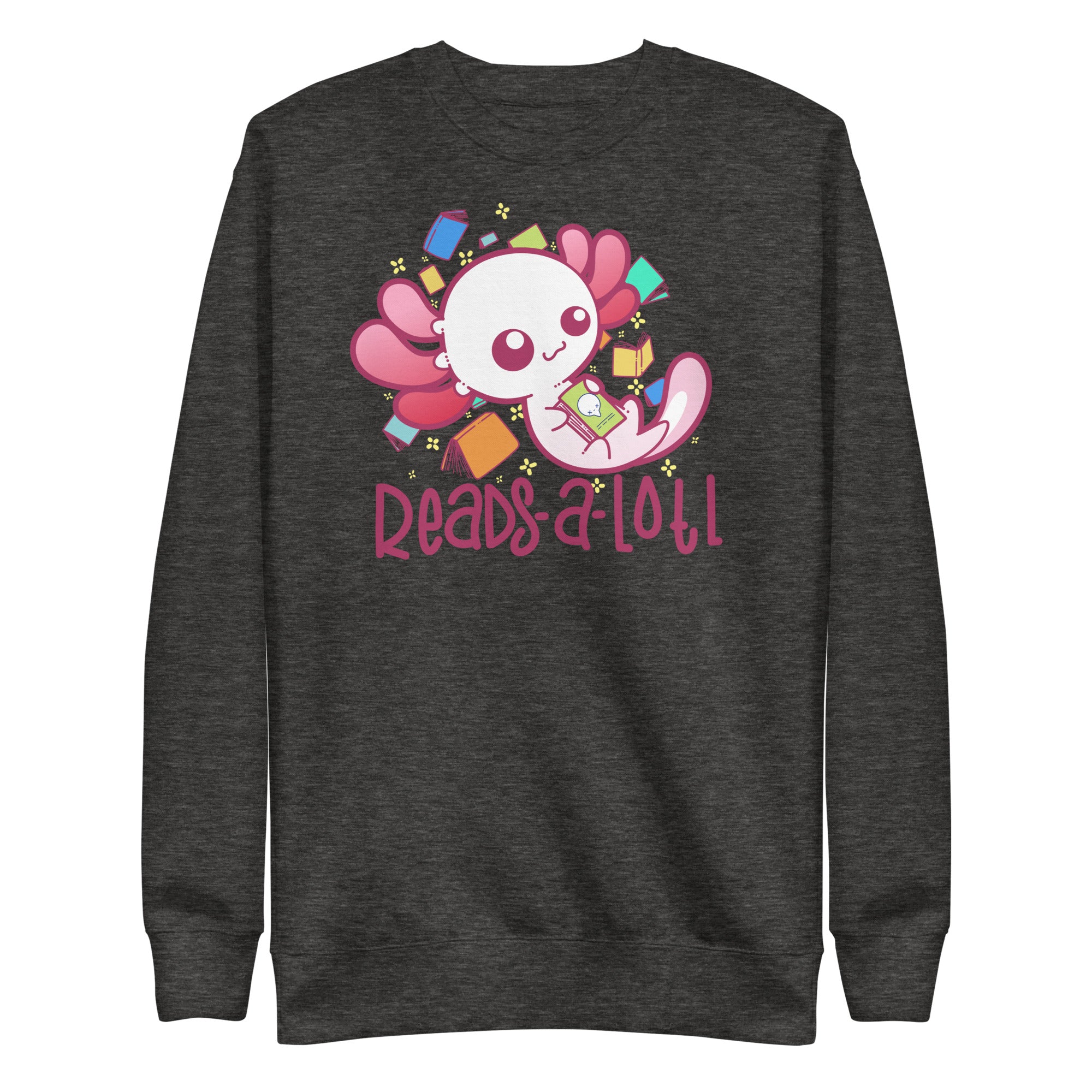 READS A LOTL - Sweatshirt - ChubbleGumLLC