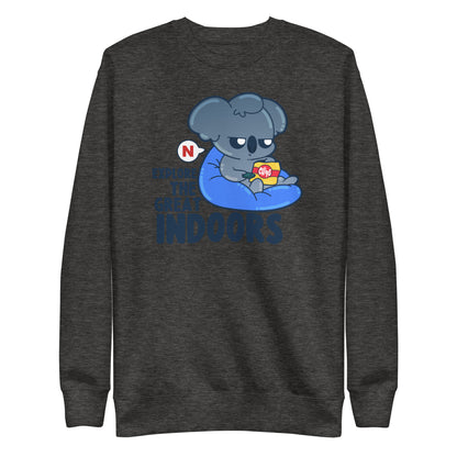 EXPLORE THE GREAT INDOORS - Sweatshirt - ChubbleGumLLC