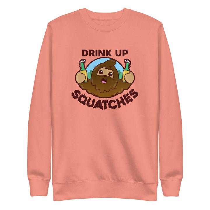 DRINK UP SQUATCHES - Sweatshirt - ChubbleGumLLC
