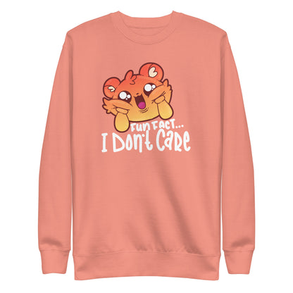 FUN FACT I DONT CARE - Sweatshirt - ChubbleGumLLC