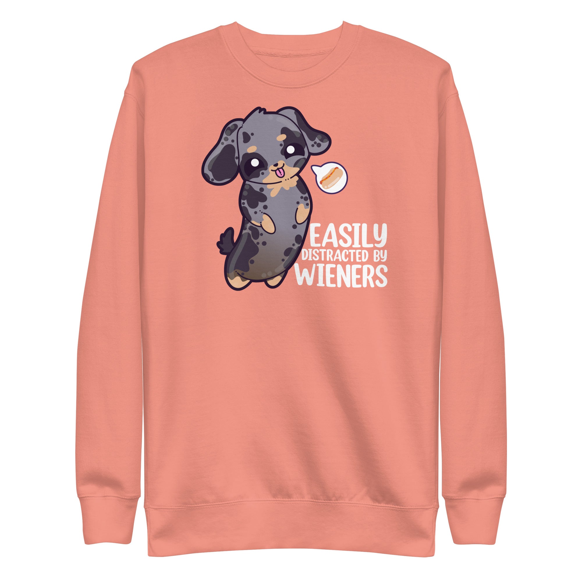 EASILY DISTRACTED BY WEINERS - Modded Sweatshirt - ChubbleGumLLC