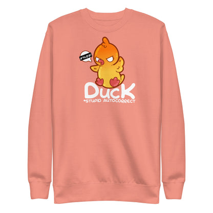 DUCK STUPID AUTOCORRECT - Modded Sweatshirt - ChubbleGumLLC