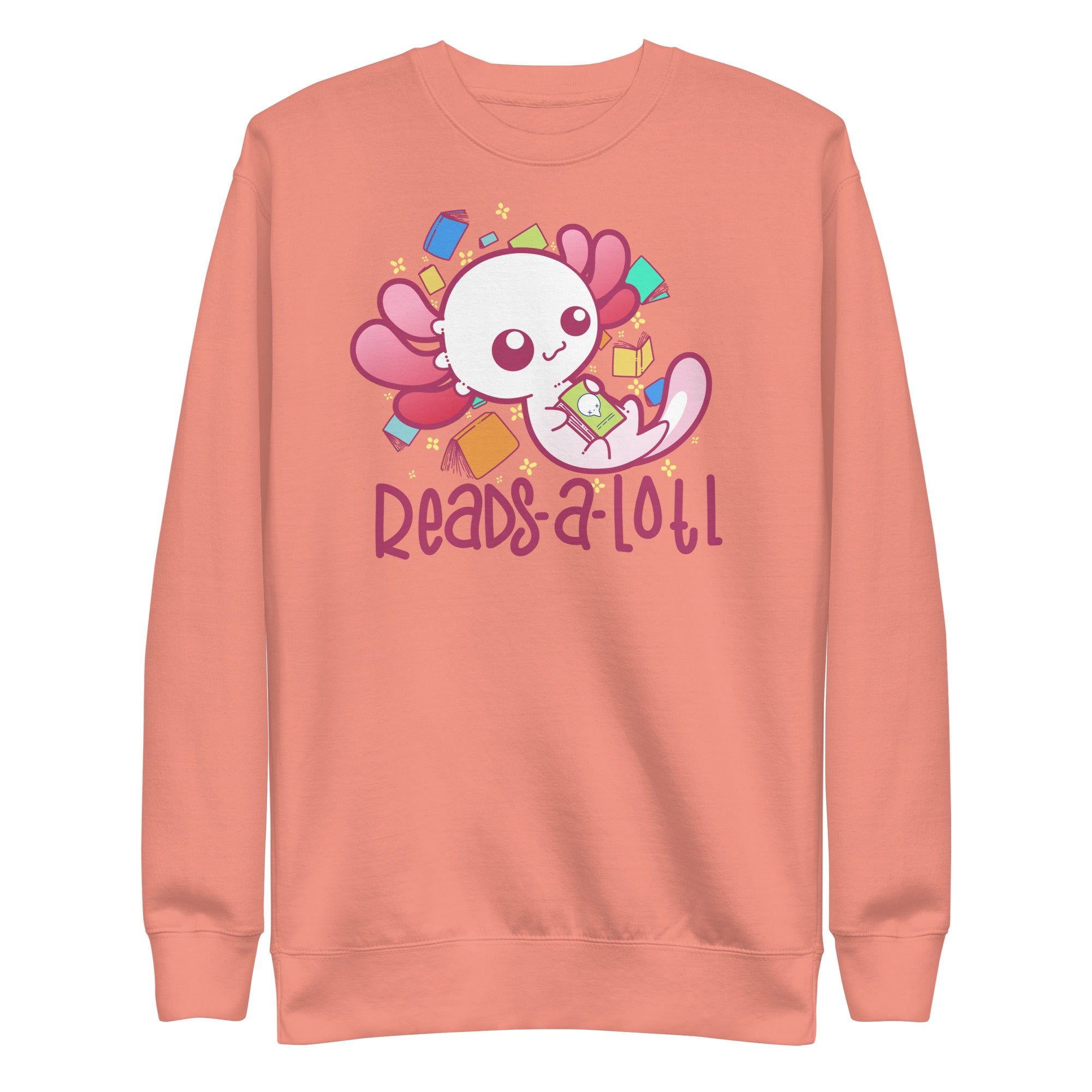 READS A LOTL - Sweatshirt - ChubbleGumLLC