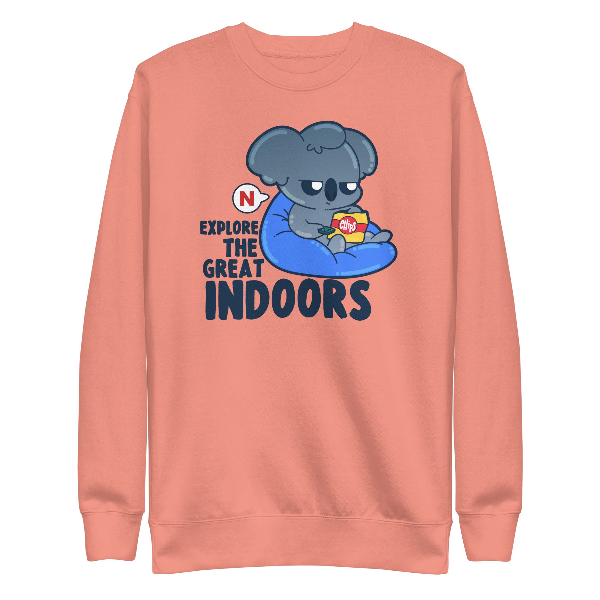 EXPLORE THE GREAT INDOORS - Sweatshirt - ChubbleGumLLC