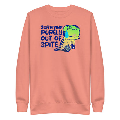 SURVIVING PURELY OUT OF SPITE - Sweatshirt - ChubbleGumLLC