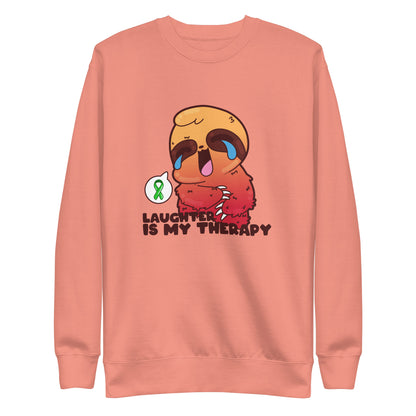 LAUGHTER IS MY THERAPY - Sweatshirt - ChubbleGumLLC