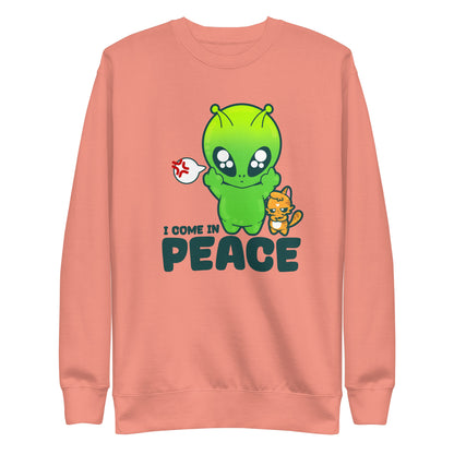 I COME IN PEACE - Sweatshirt - ChubbleGumLLC