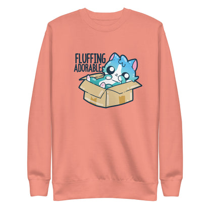 FLUFFING ADORABLE - Sweatshirt - ChubbleGumLLC