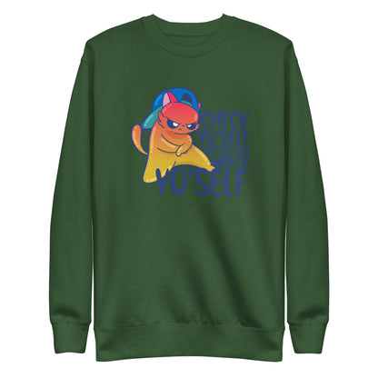 CHECK YOSELF - Sweatshirt - ChubbleGumLLC