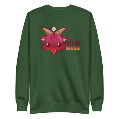 CUTE AS HELL - Sweatshirt - ChubbleGumLLC