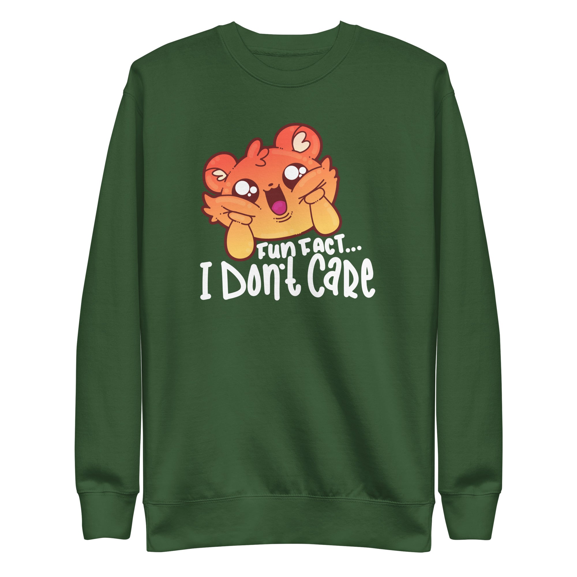 FUN FACT I DONT CARE - Sweatshirt - ChubbleGumLLC