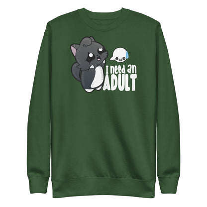 I NEED AN ADULT - Modded Sweatshirt - ChubbleGumLLC