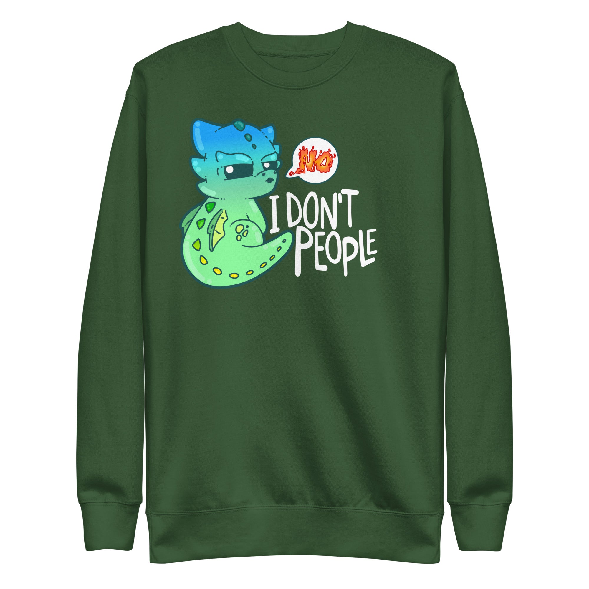 I DONT PEOPLE - Modded Sweatshirt - ChubbleGumLLC