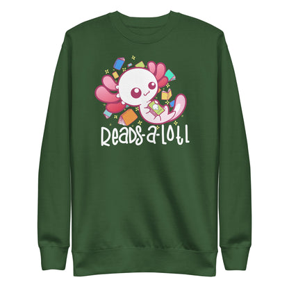 READS A LOTL - Modified Sweatshirt - ChubbleGumLLC