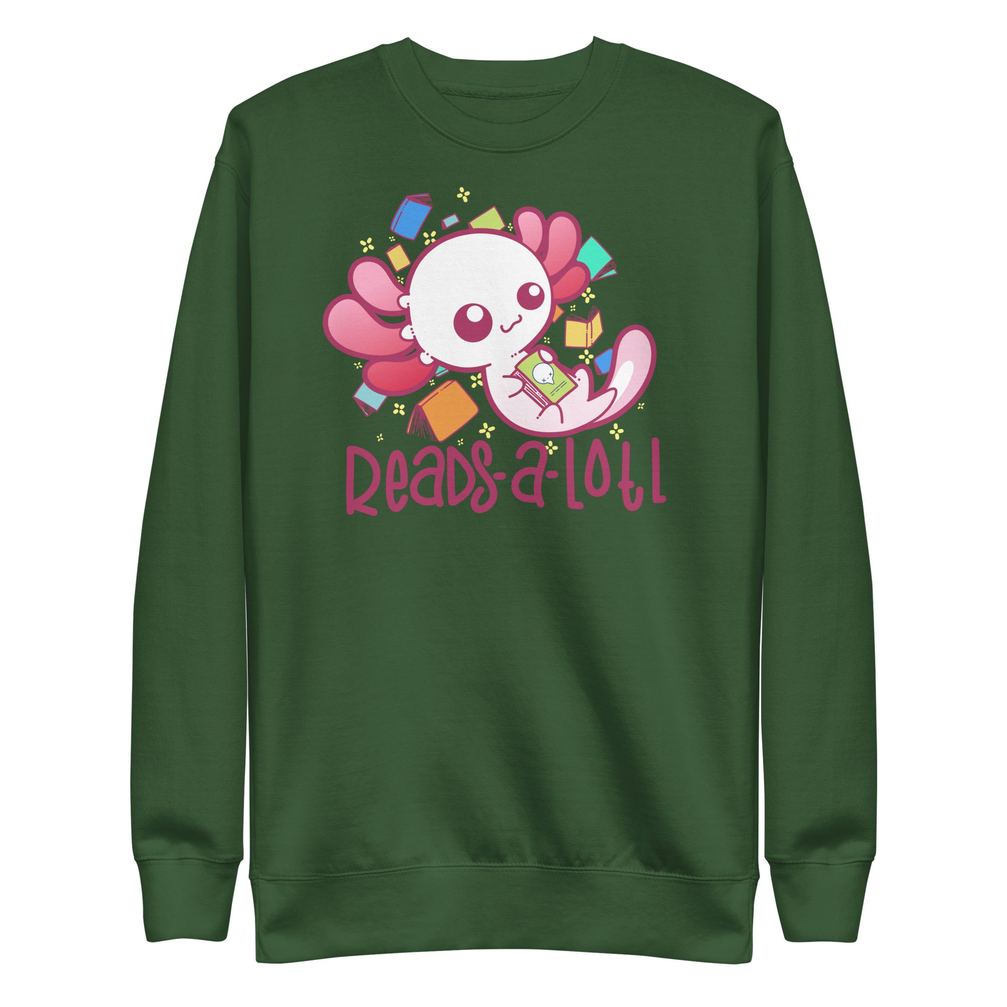 READS A LOTL - Sweatshirt - ChubbleGumLLC