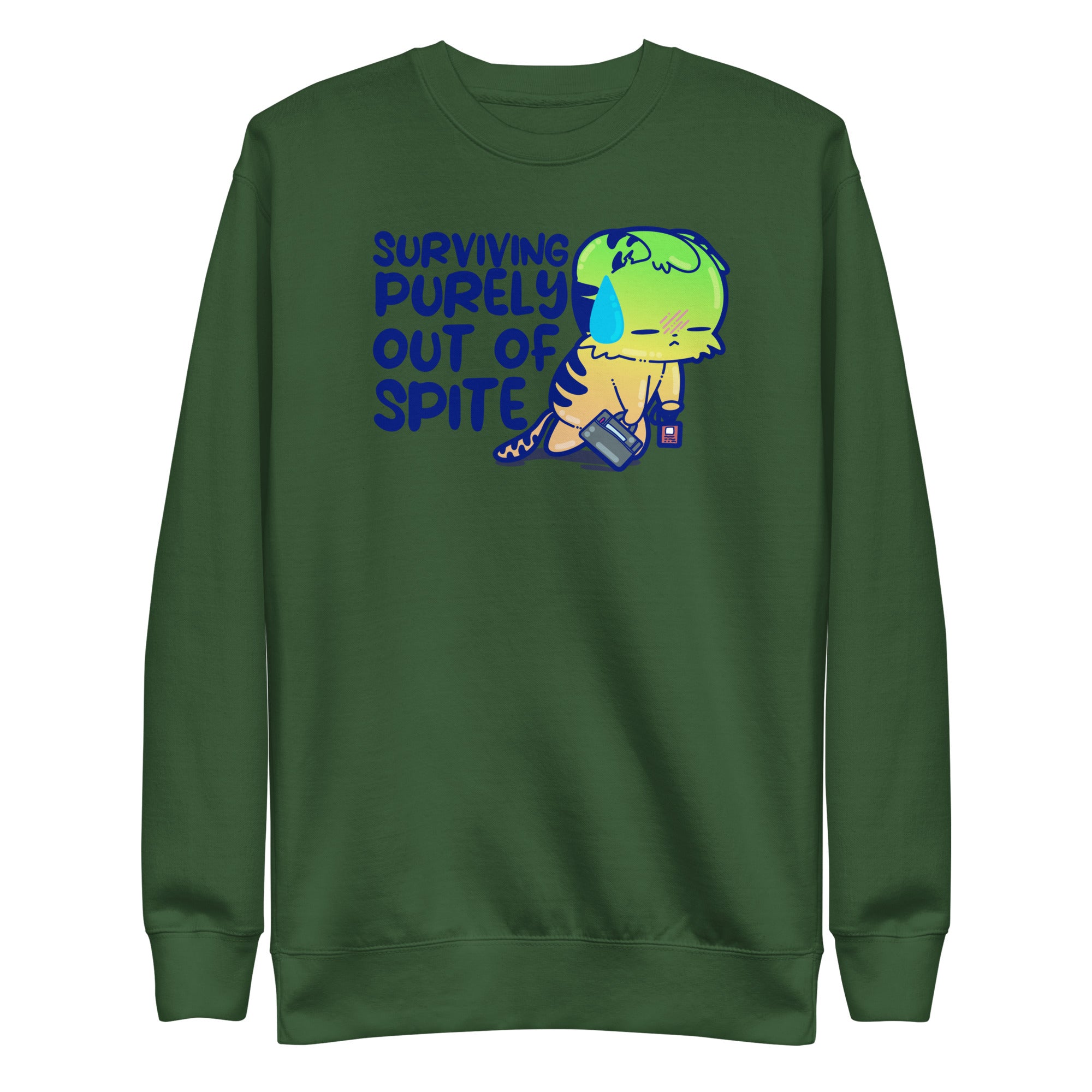 SURVIVING PURELY OUT OF SPITE - Sweatshirt - ChubbleGumLLC