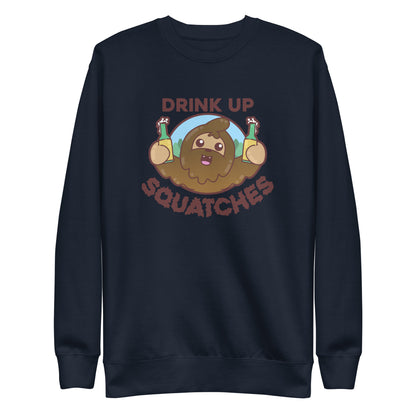 DRINK UP SQUATCHES - Sweatshirt - ChubbleGumLLC