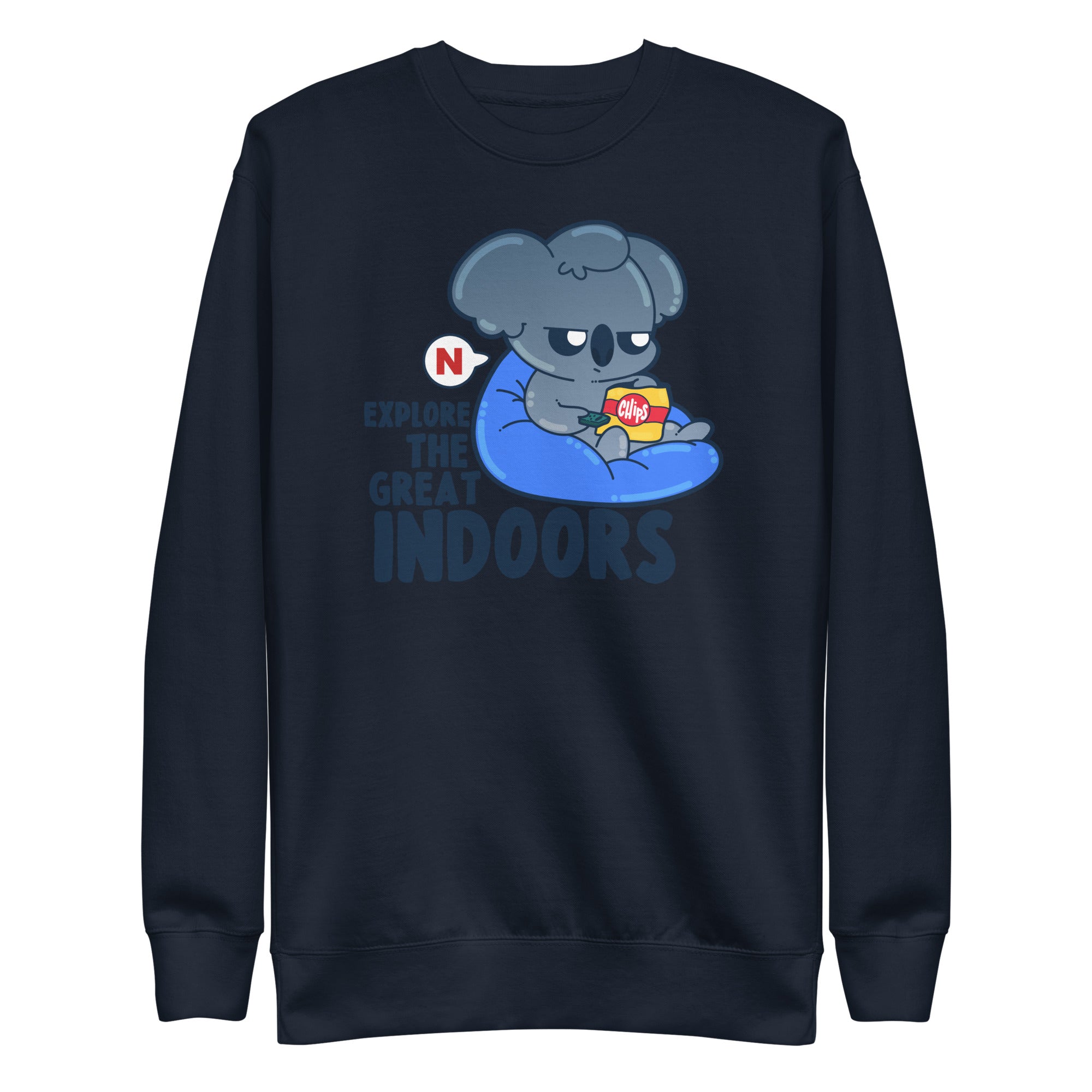 EXPLORE THE GREAT INDOORS - Sweatshirt - ChubbleGumLLC