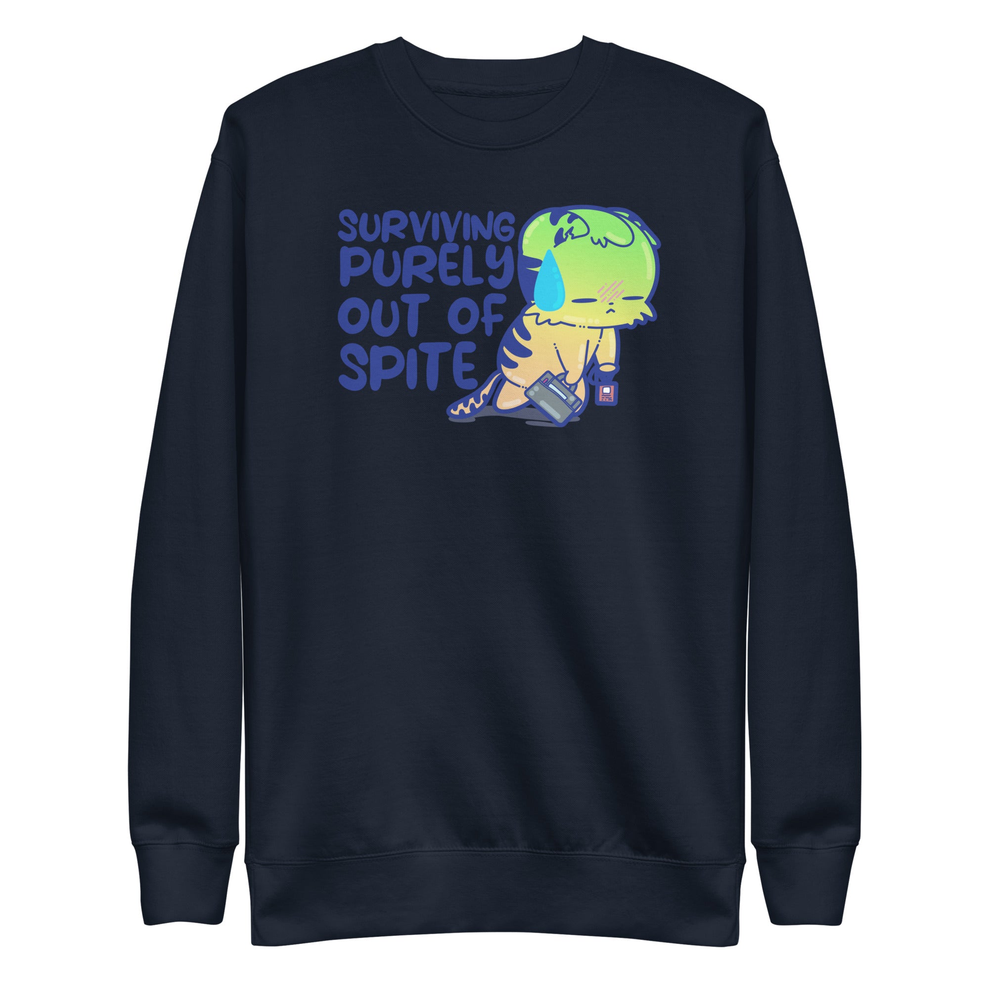 SURVIVING PURELY OUT OF SPITE - Sweatshirt - ChubbleGumLLC