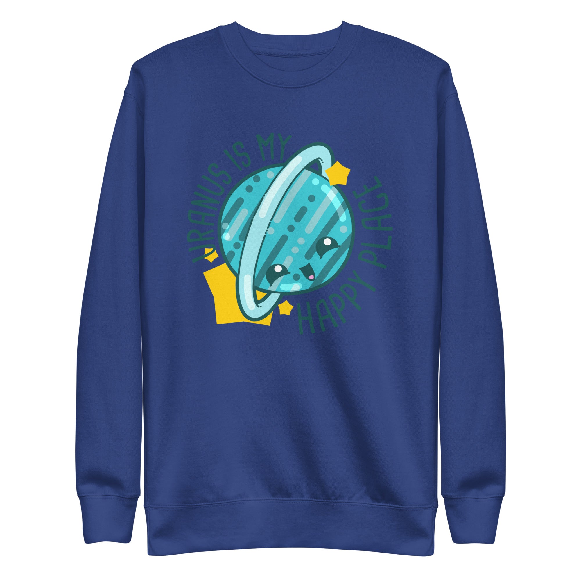 URANUS IS MY HAPPY PLACE - Sweatshirt - ChubbleGumLLC