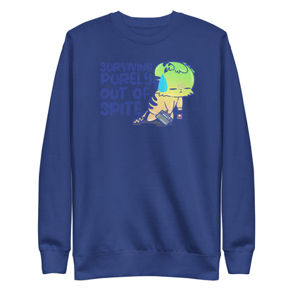 SURVIVING PURELY OUT OF SPITE - Sweatshirt - ChubbleGumLLC