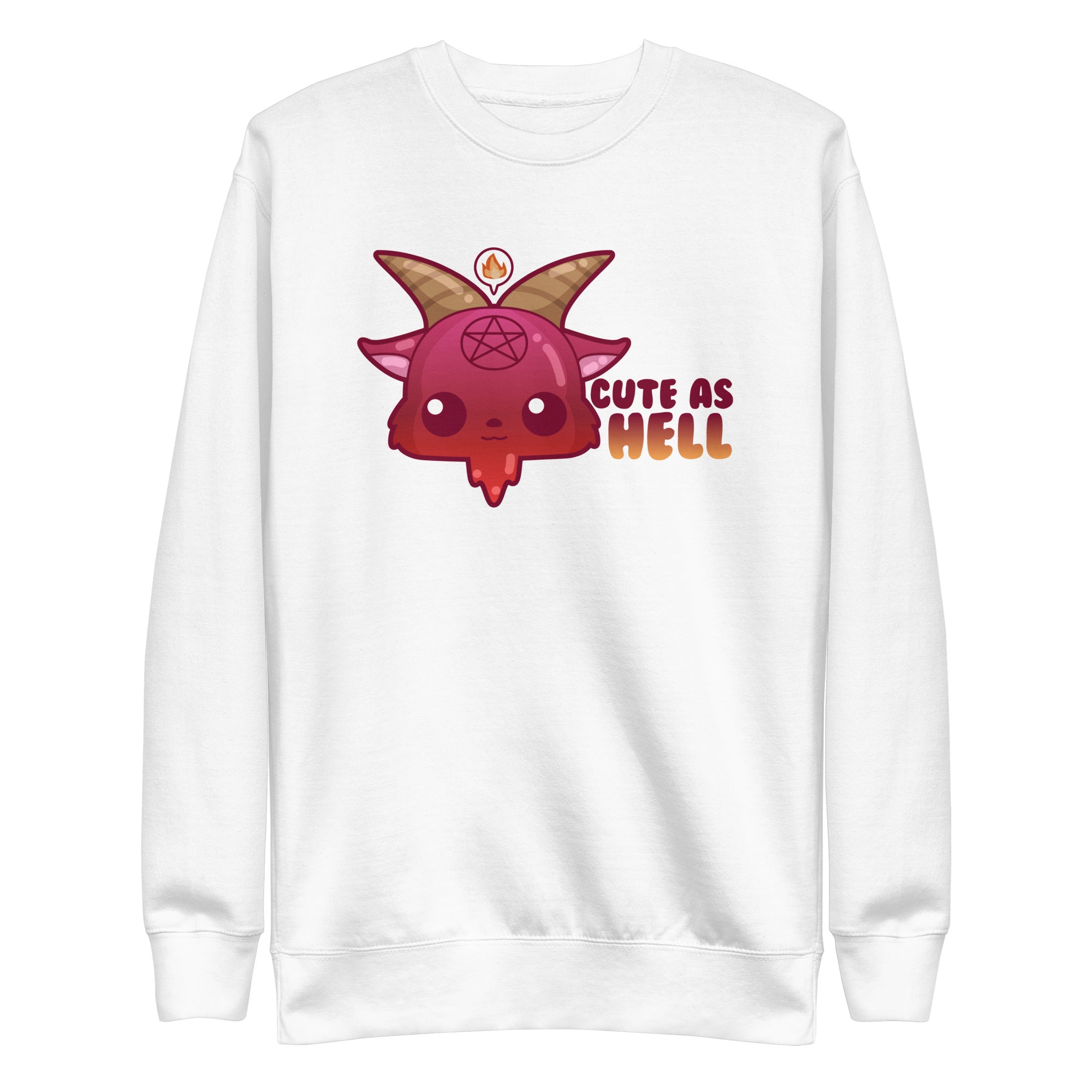 CUTE AS HELL - Sweatshirt - ChubbleGumLLC