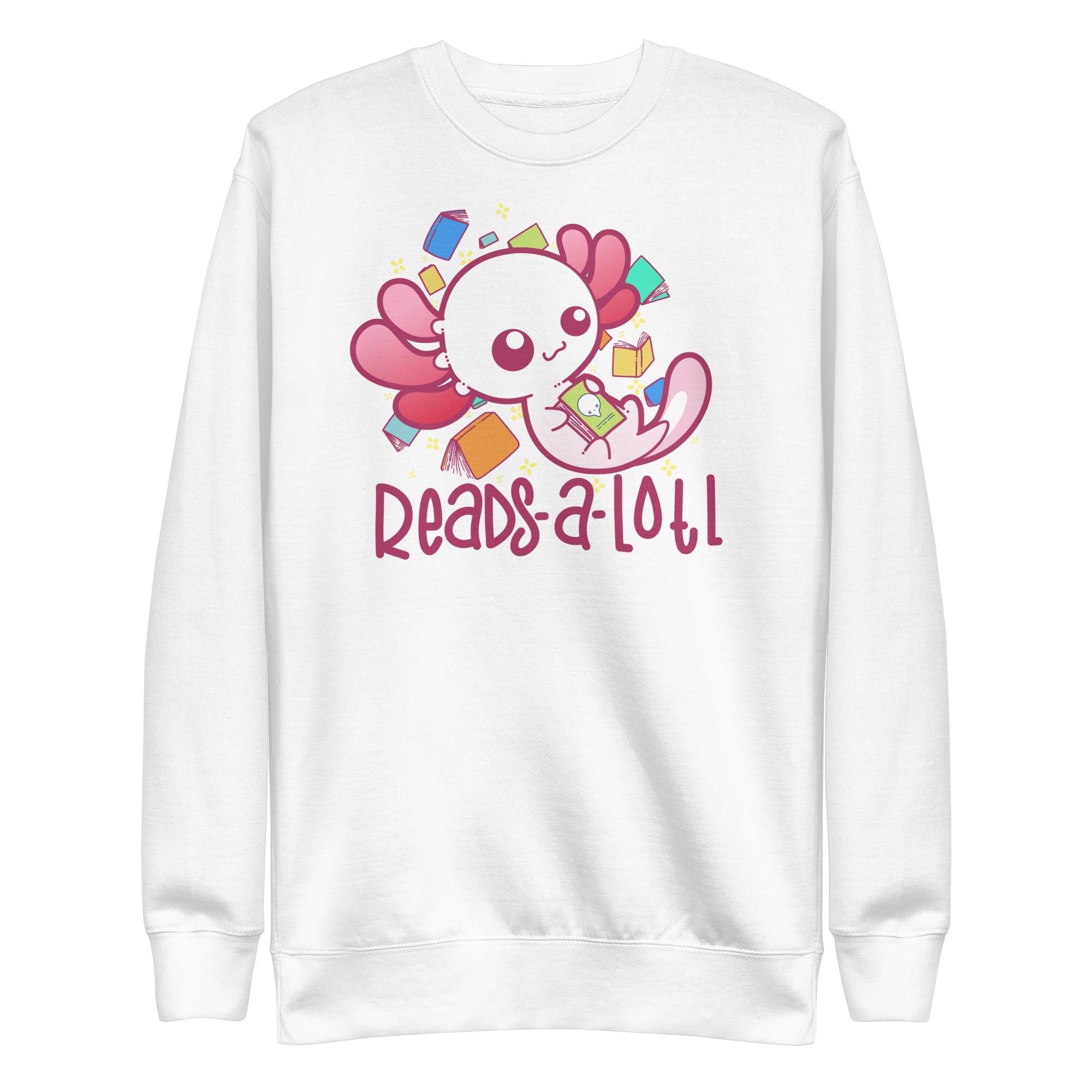 READS A LOTL - Sweatshirt - ChubbleGumLLC