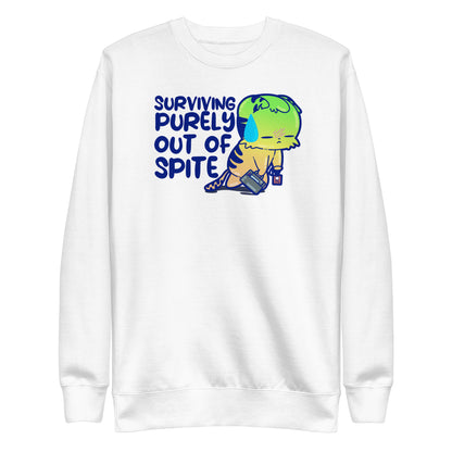 SURVIVING PURELY OUT OF SPITE - Sweatshirt - ChubbleGumLLC