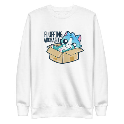 FLUFFING ADORABLE - Sweatshirt - ChubbleGumLLC