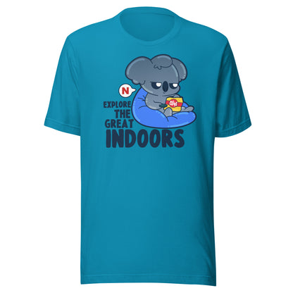 EXPLORE THE GREAT INDOORS - Tee - ChubbleGumLLC