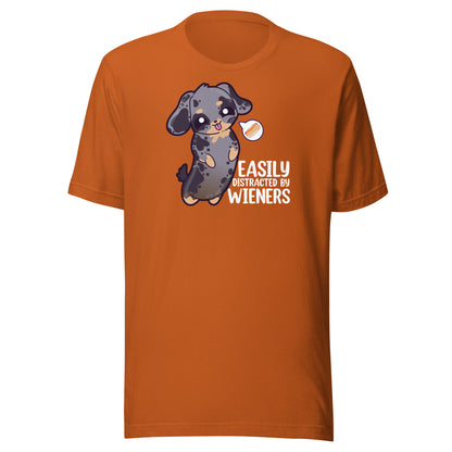 EASILY DISTRACTED BY WEINERS - Modded Tee - ChubbleGumLLC