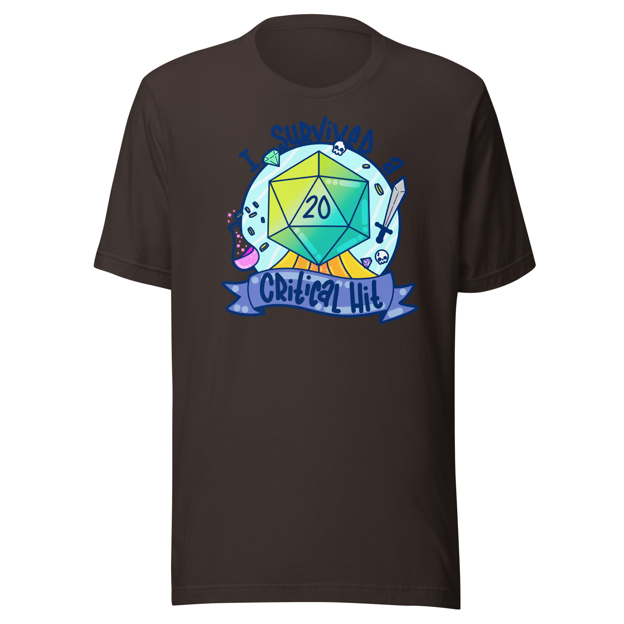 I SURVIVED A CRITICAL HIT - Tee - ChubbleGumLLC