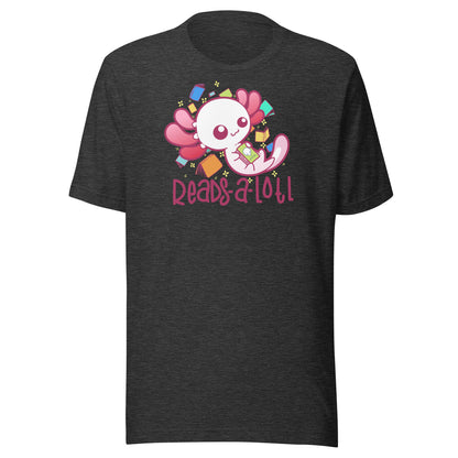 READS A LOTL - Tee - ChubbleGumLLC