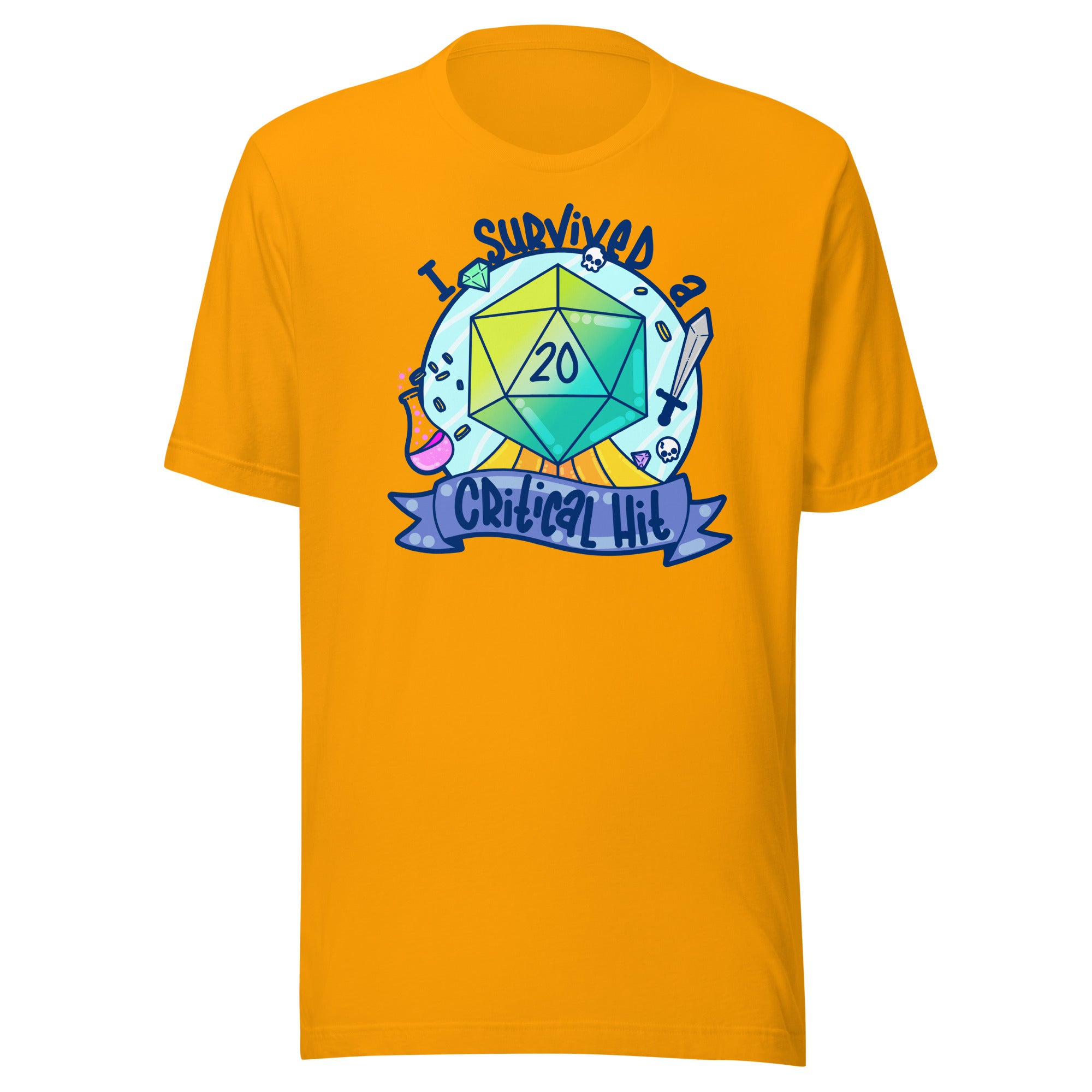 I SURVIVED A CRITICAL HIT - Tee - ChubbleGumLLC