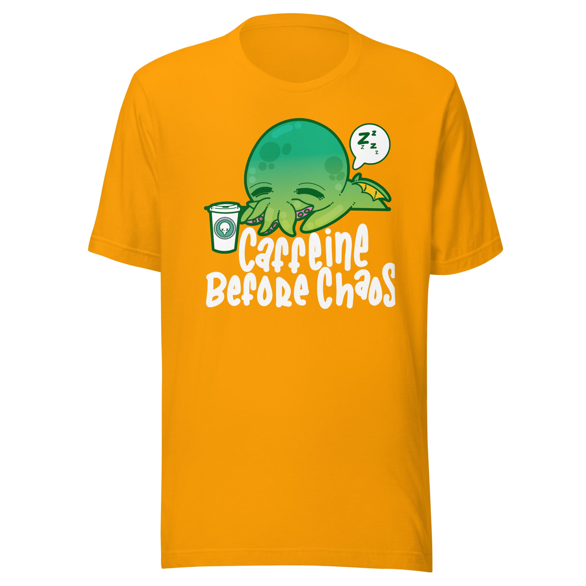 CAFFEINE BEFORE CHAOS - Modified Tee - ChubbleGumLLC