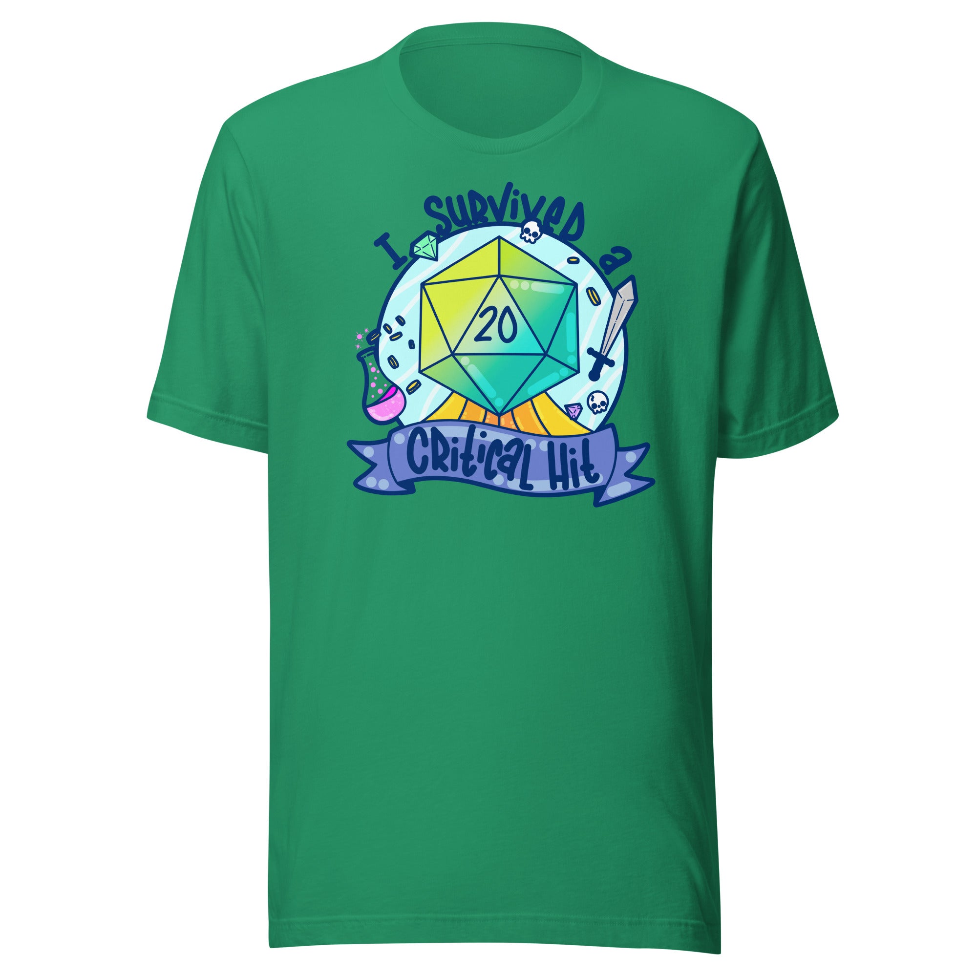 I SURVIVED A CRITICAL HIT - Tee - ChubbleGumLLC