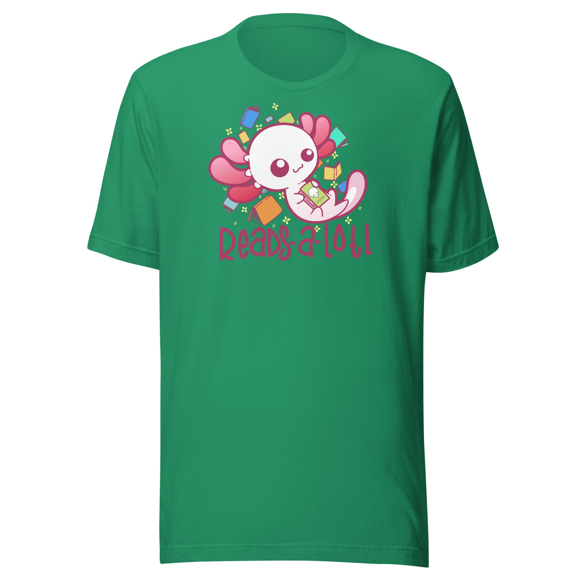 READS A LOTL - Tee - ChubbleGumLLC