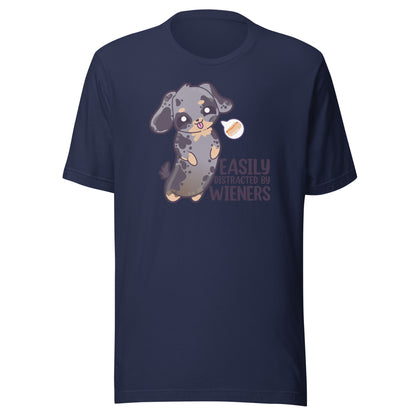 EASILY DISTRACTED BY WIENERS - Tee - ChubbleGumLLC