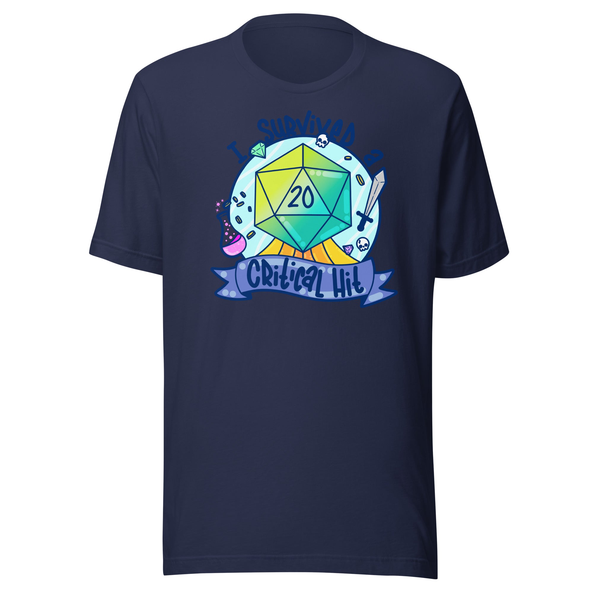 I SURVIVED A CRITICAL HIT - Tee - ChubbleGumLLC