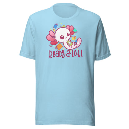 READS A LOTL - Tee - ChubbleGumLLC