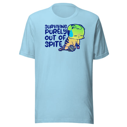 SURVIVING PURELY OUT OF SPITE - Tee - ChubbleGumLLC