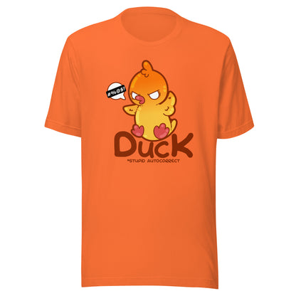 DUCK STUPID AUTOCORRECT - Tee - ChubbleGumLLC